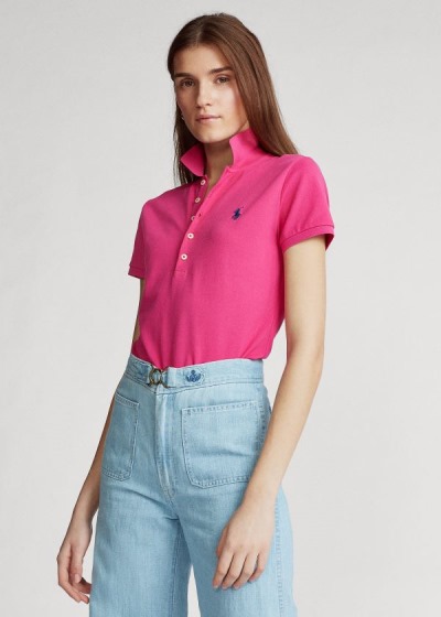 Camisa Polo Polo Ralph Lauren Slim Fit Stretch Mulher 38749-NEJY